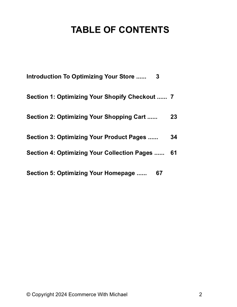 Store Optimization Blueprint Guide PDF